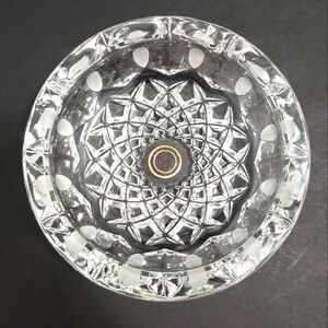 Vintage Cut Crystal Ashtray Made in Germany Handcut Crystal Ashtray